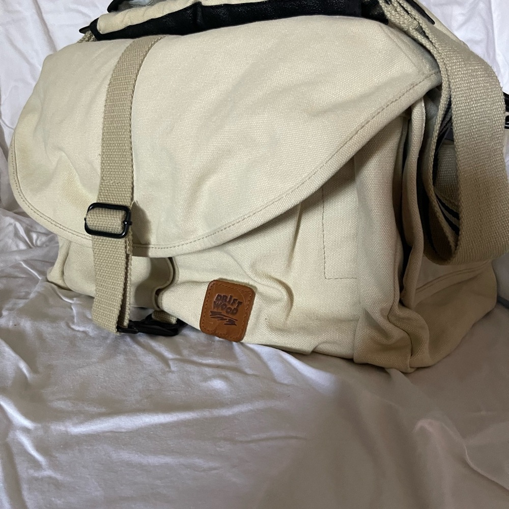 Heavy duty camera canvas bag.